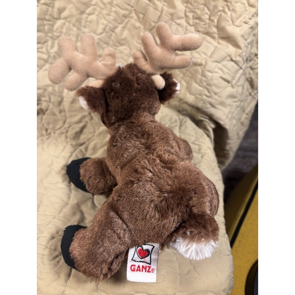 GANZ Webkinz Reindeer Plush Stuffed Animal no code - Picture 5 of 5